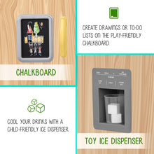 Load image into Gallery viewer, Lil' Jumbl Natural Kitchen Playset with Chalkboard & Play Phone