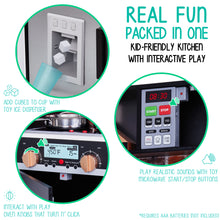 Load image into Gallery viewer, Wooden Interactive Kitchen with 9-Piece Accessory Set