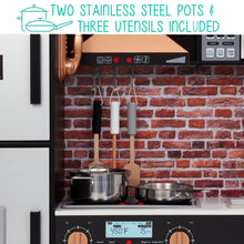Load image into Gallery viewer, Wooden Interactive Kitchen with 9-Piece Accessory Set