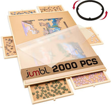Load image into Gallery viewer, Jumbl 2000 Piece Puzzle Board, 6 drawers