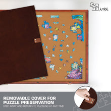 Load image into Gallery viewer, Jumbl 1500-Piece Puzzle Board - 27 x 35" Tilting Puzzle Board with Felt Surface & 6 Drawers - Brown