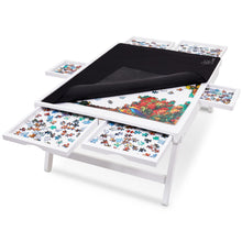 Load image into Gallery viewer, Jumbl 1000-Piece Puzzle Board - 23 x 31" Wooden Puzzle Table with 6 Removable Drawers - White
