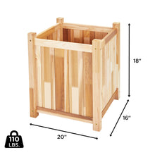 Load image into Gallery viewer, Jumbl Raised Garden Bed, 16 x 18 x 20 in, Durable Canadian Cedar Wood Elevated Garden Bed