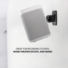 Load image into Gallery viewer, Jumbl ProGrip Ultra Stainless Steel Adjustable Speaker Wall Mount Brackets (Pair of 2) - Black