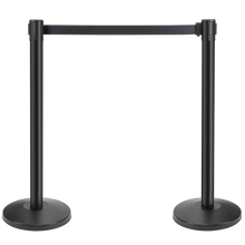 Load image into Gallery viewer, 2-Piece Heavy-Duty Stanchion Set with Retractable Belt