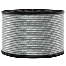 Load image into Gallery viewer, 1/8" - 3/16" Galvanized Steel Wire Rope, 500 Ft.