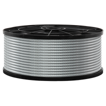 Load image into Gallery viewer, 1/8" - 3/16" Galvanized Steel Wire Rope, 250 Ft.