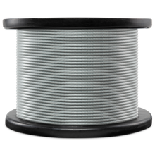 Load image into Gallery viewer, 3/32&quot; - 3/16&quot; Galvanized Steel Wire Rope, 1000 Ft.
