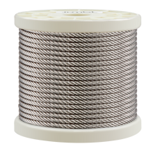 Load image into Gallery viewer, 316 Grade Stainless-Steel Wire Rope, 100 Ft.
