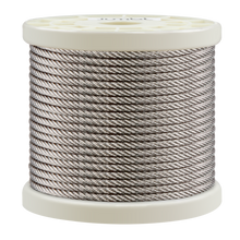 Load image into Gallery viewer, 316 Grade Stainless-Steel Wire Rope, 100 Ft.