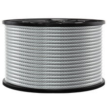 Load image into Gallery viewer, 3/16” – 1/4” Galvanized Steel Wire Rope, 250 Ft.