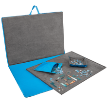 Load image into Gallery viewer, Portable Zip-Up Puzzle Case with Non-Slip Puzzle Board