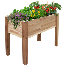 Load image into Gallery viewer, Elevated Cedar Wood Garden Bed, 34” x 18”