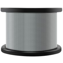 Load image into Gallery viewer, 1/8" - 3/16" Galvanized Steel Wire Rope, 1000 Ft.