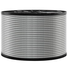 Load image into Gallery viewer, 3/32" - 3/16" Galvanized Steel Wire Rope, 500 Ft.