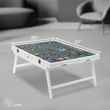 Load image into Gallery viewer, Jumbl 1000-Piece Puzzle Board - 23 x 31" Tilting Puzzle Table with Felt Surface & 6 Drawers - White