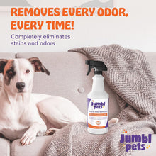 Load image into Gallery viewer, JumblPets 32oz Pet Stain & Odor Eliminator - Unscented Enzyme Cleaner Spray for Urine & Feces
