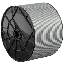 Load image into Gallery viewer, 3/32" - 3/16" Galvanized Steel Wire Rope, 500 Ft.