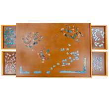 Load image into Gallery viewer, Wooden Puzzle Board with 4 Storage Drawers