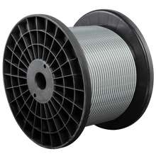 Load image into Gallery viewer, 3/32" - 3/16" Galvanized Steel Wire Rope, 750 Ft.