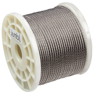 316 Grade Stainless-Steel Wire Rope, 250 Ft.