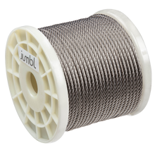Load image into Gallery viewer, 316 Grade Stainless-Steel Wire Rope, 100 Ft.