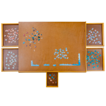 Load image into Gallery viewer, Wooden Puzzle Board with 6 Storage Drawers
