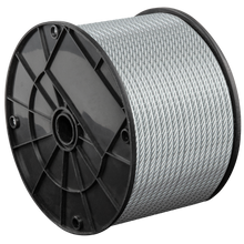 Load image into Gallery viewer, 3/16” – 1/4” Galvanized Steel Wire Rope, 250 Ft.