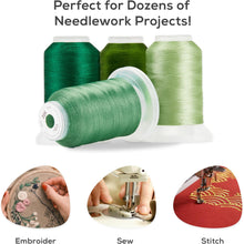 Load image into Gallery viewer, JumblCrafts Embroidery Thread Kit, 40 Large 500M Spools of Embroidery Floss for Needlework Projects