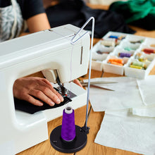 Load image into Gallery viewer, JumblCrafts Single Thread Spool Holder, Thread Stand for Sewing Machine Fits Cones Size 15” x 5”