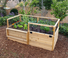 Load image into Gallery viewer, Jumbl Raised Garden Bed, 72 x 39 x 33.5 in, Elevated Canadian Cedar Wood Herb Garden Planter