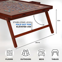 Load image into Gallery viewer, Jumbl 1500-Piece Puzzle Board - 27 x 35" Wooden Puzzle Table with 6 Removable Drawers - Dark Brown