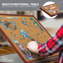 Load image into Gallery viewer, Jumbl 1000-Piece Puzzle Board - 23 x 31" Tilting Puzzle Board with Felt Surface & 6 Drawers - Brown