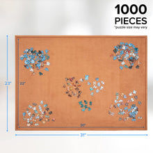 Load image into Gallery viewer, Jumbl 1,000-Pieces Puzzle Board, 22 x 30”, Portable Jigsaw Puzzle Table W/Non-Slip Felt Surface