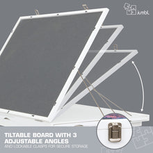 Load image into Gallery viewer, Jumbl 1500-Piece Puzzle Board - 27 x 35" Tilting Puzzle Table with Felt Surface & 6 Drawers - White