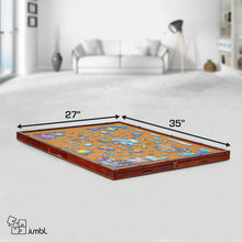 Load image into Gallery viewer, Jumbl 1500-Piece Puzzle Board - 27 x 35" Wooden Puzzle Board with Felt Surface & 6 Drawers - Brown