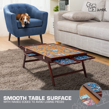 Load image into Gallery viewer, Jumbl 1000-Piece Puzzle Board - 23 x 31" Tilting Puzzle Table with Felt Surface & 6 Drawers - Brown
