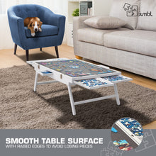 Load image into Gallery viewer, Jumbl 1000-Piece Puzzle Board - 23 x 31" Tilting Puzzle Table with Felt Surface & 6 Drawers - White