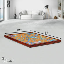 Load image into Gallery viewer, Jumbl 1000-Piece Puzzle Board - 23 x 31" Wooden Puzzle Board with Felt Surface & 6 Drawers - Brown