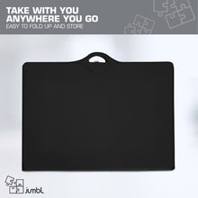 Load image into Gallery viewer, Jumbl 1500-Piece Puzzle Case, Portable Puzzle Board & Travel Case with Trays & Handle - Black