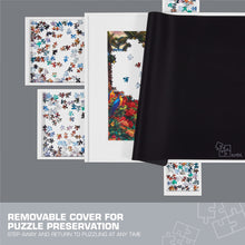 Load image into Gallery viewer, Jumbl 1000-Piece Puzzle Board - 23 x 31" Puzzle Table with Legs, Cover & 6 Removable Drawers - White
