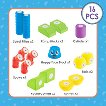 Load image into Gallery viewer, Lil' Jumbl Blox 16-Piece Magnetic Building Blocks Play Set, Durable & Waterproof Toddler Toys 3-6