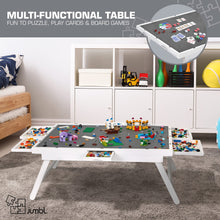 Load image into Gallery viewer, Jumbl 1500-Piece Puzzle Board - 27 x 35" Wooden Puzzle Table with Felt Surface & 6 Drawers - White