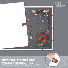 Load image into Gallery viewer, Jumbl 1000-Piece Puzzle Board - 23 x 31" Wooden Puzzle Table with Felt Surface & 6 Drawers - White