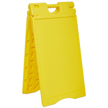 Load image into Gallery viewer, Jumbl A Frame Sandwich Board – 15.7 x 26” Display Sidewalk Sign with PVC Sign Protector (Yellow)