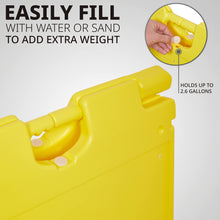 Load image into Gallery viewer, Jumbl A Frame Sandwich Board – 22 x 28” Display Sidewalk Sign with PVC Sign Protector (Yellow)
