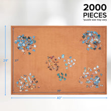 Load image into Gallery viewer, Jumbl 2,000-Pieces Puzzle Board, 27 x 39", Portable Jigsaw Puzzle Table with Cover & Felt Surface