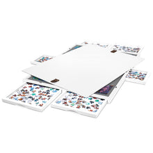 Load image into Gallery viewer, Jumbl 1000-Piece Puzzle Board - 23 x 31" Wooden Puzzle Board with Felt Surface & 6 Drawers - White