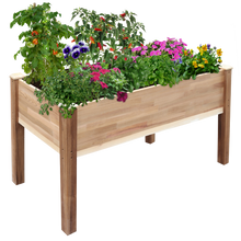 Load image into Gallery viewer, Elevated Cedar Wood Garden Bed, 49” x 23”
