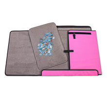 Load image into Gallery viewer, Jumbl 1500-Piece Puzzle Caddy, Portable Puzzle Board & Travel Case with 2 Trays & Handle - Pink